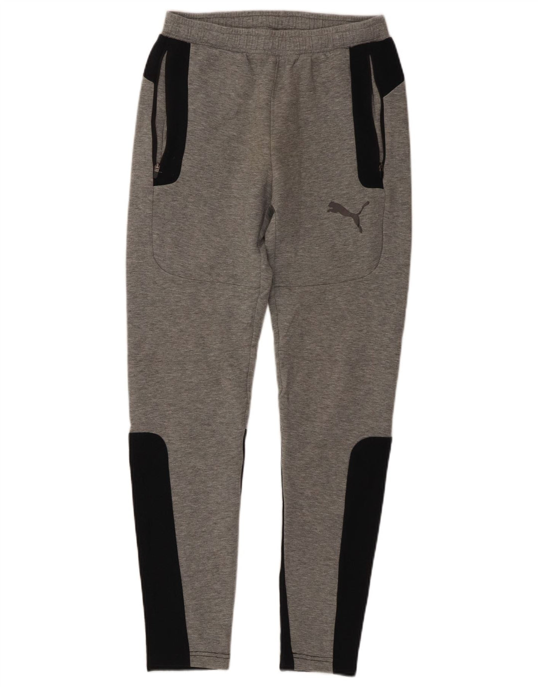 PUMA Mens Tracksuit Trousers XS  Grey Colourblock Cotton