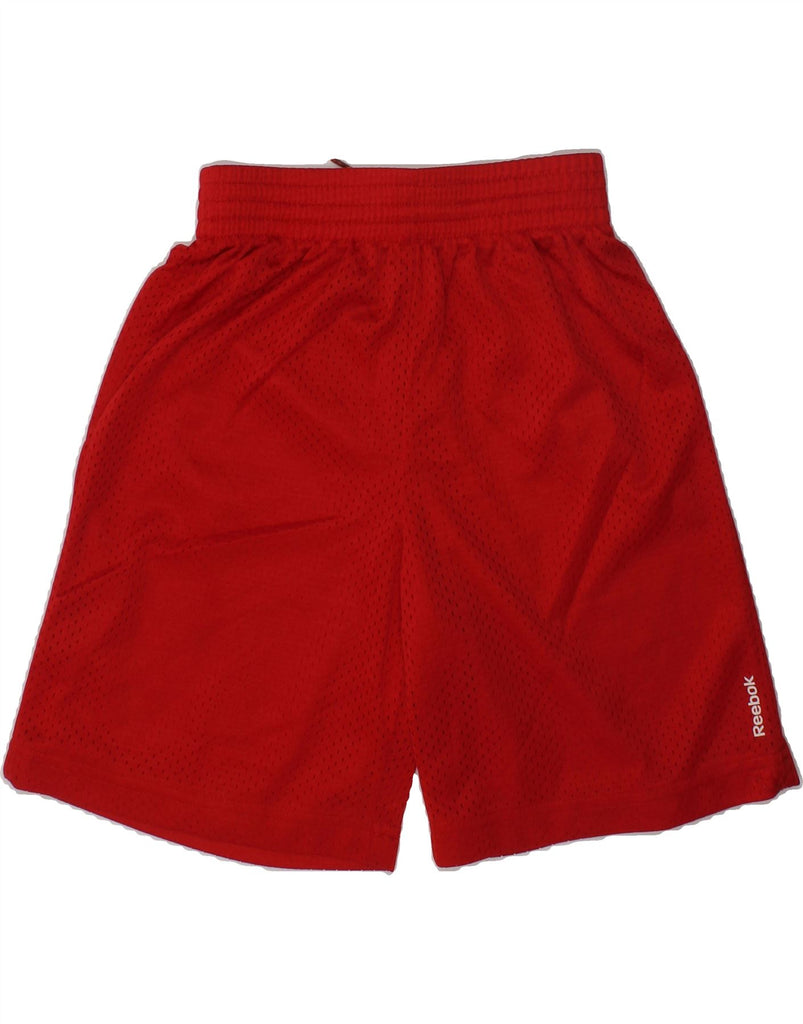 REEBOK Boys Sport Shorts 6-7 Years XS Red Polyester | Vintage Reebok | Thrift | Second-Hand Reebok | Used Clothing | Messina Hembry 