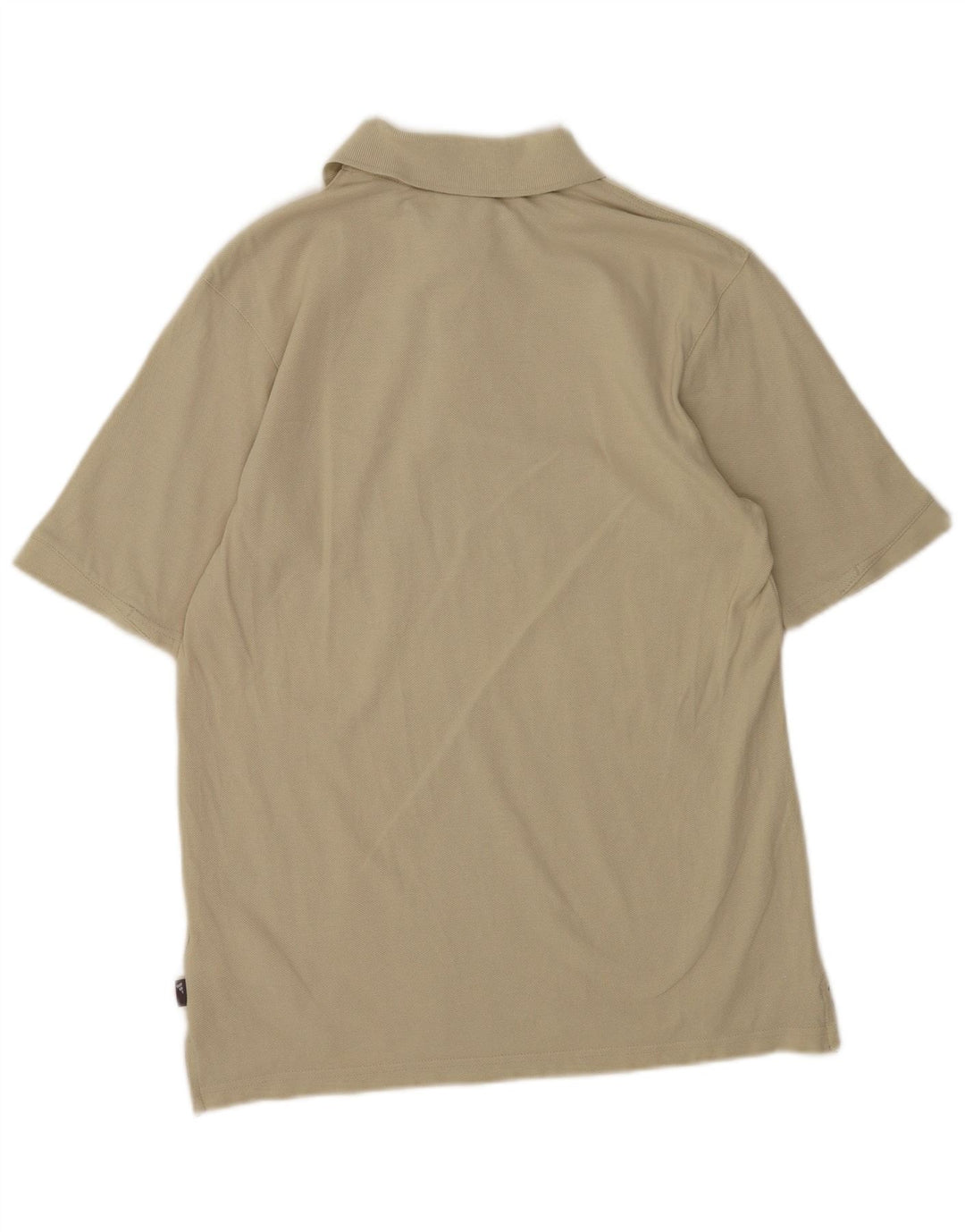 Adidas Mens Polo Shirt Small Beige Cotton