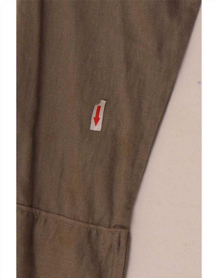 Marks & Spencer Womens Robe Overcoat UK 14 Medium Grey Linen