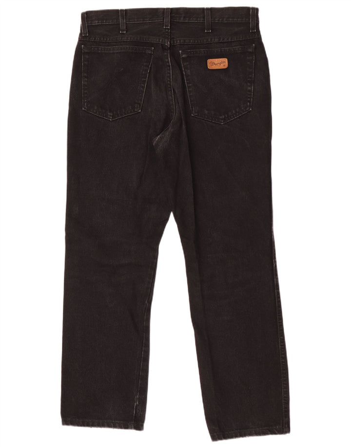 Wrangler Mens Straight Jeans W32 L29 Black