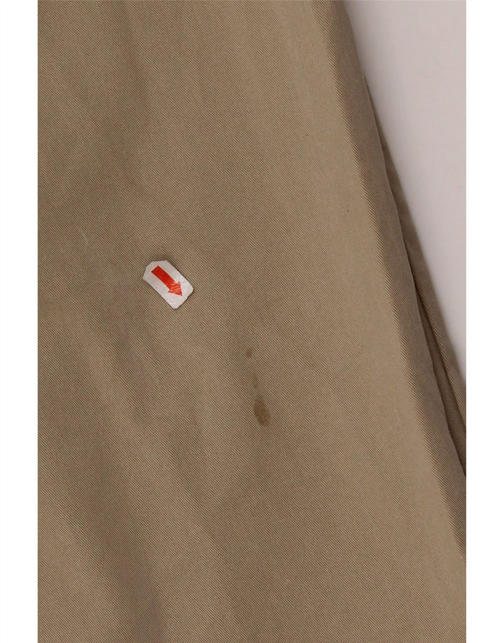 IZOD Mens Straight Chino Trousers W38 L30 Beige Cotton