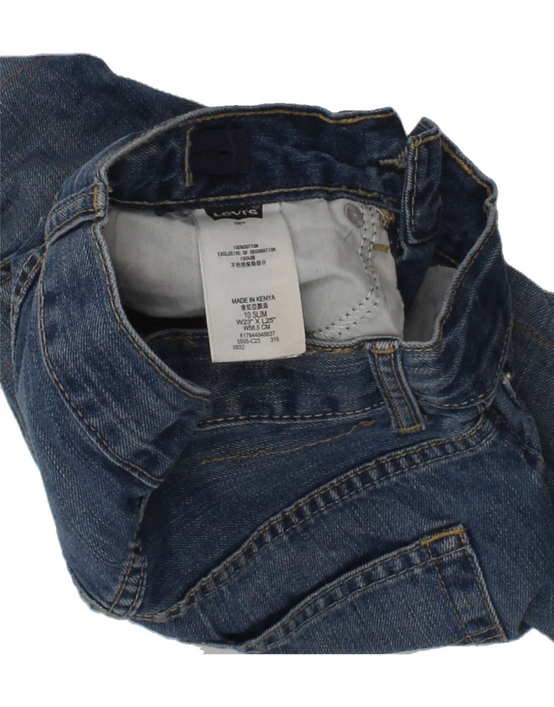 LEVI'S Boys 505 Regular Denim Shorts 9-10 Years W23  Blue Cotton | Vintage Levi's | Thrift | Second-Hand Levi's | Used Clothing | Messina Hembry 