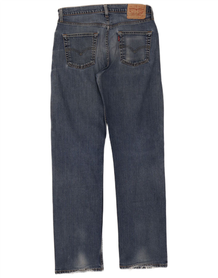 Levi's Mens Straight Jeans W32 L34 Blue Cotton