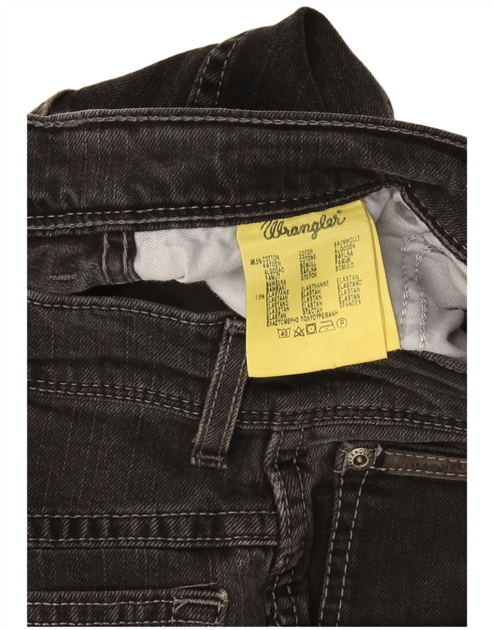 Wrangler Mens Texas Stretch Straight Jeans W32 L30 Black Cotton