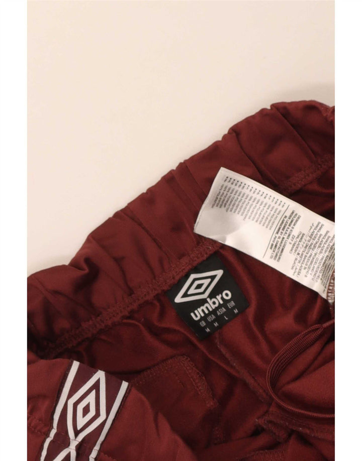 Umbro Womens Graphic Tracksuit Trousers UK 14 Medium Maroon Polyester