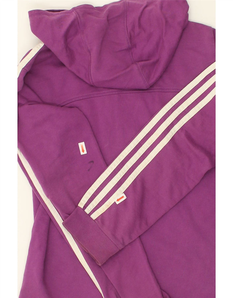 ADIDAS Girls Zip Hoodie Sweater 13-14 Years XL Purple Cotton | Vintage Adidas | Thrift | Second-Hand Adidas | Used Clothing | Messina Hembry 