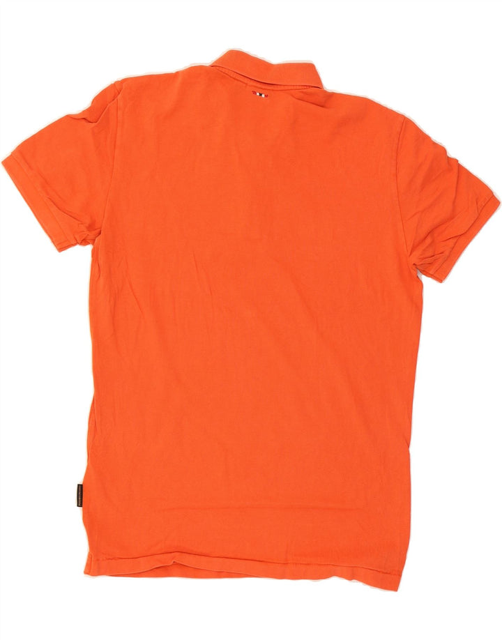 NAPAPIJRI Mens Polo Shirt Medium Orange Cotton Vintage Napapijri and Second-Hand Napapijri from Messina Hembry 