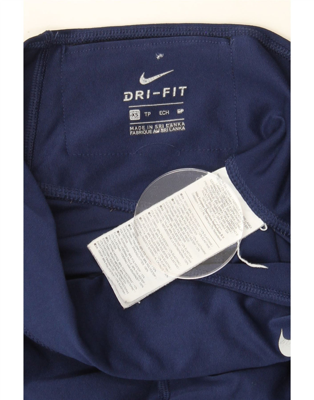 NIKE Womens Dri Fit Graphic Leggings UK 6 XS  Navy Blue Polyester Vintage Nike and Second-Hand Nike from Messina Hembry 