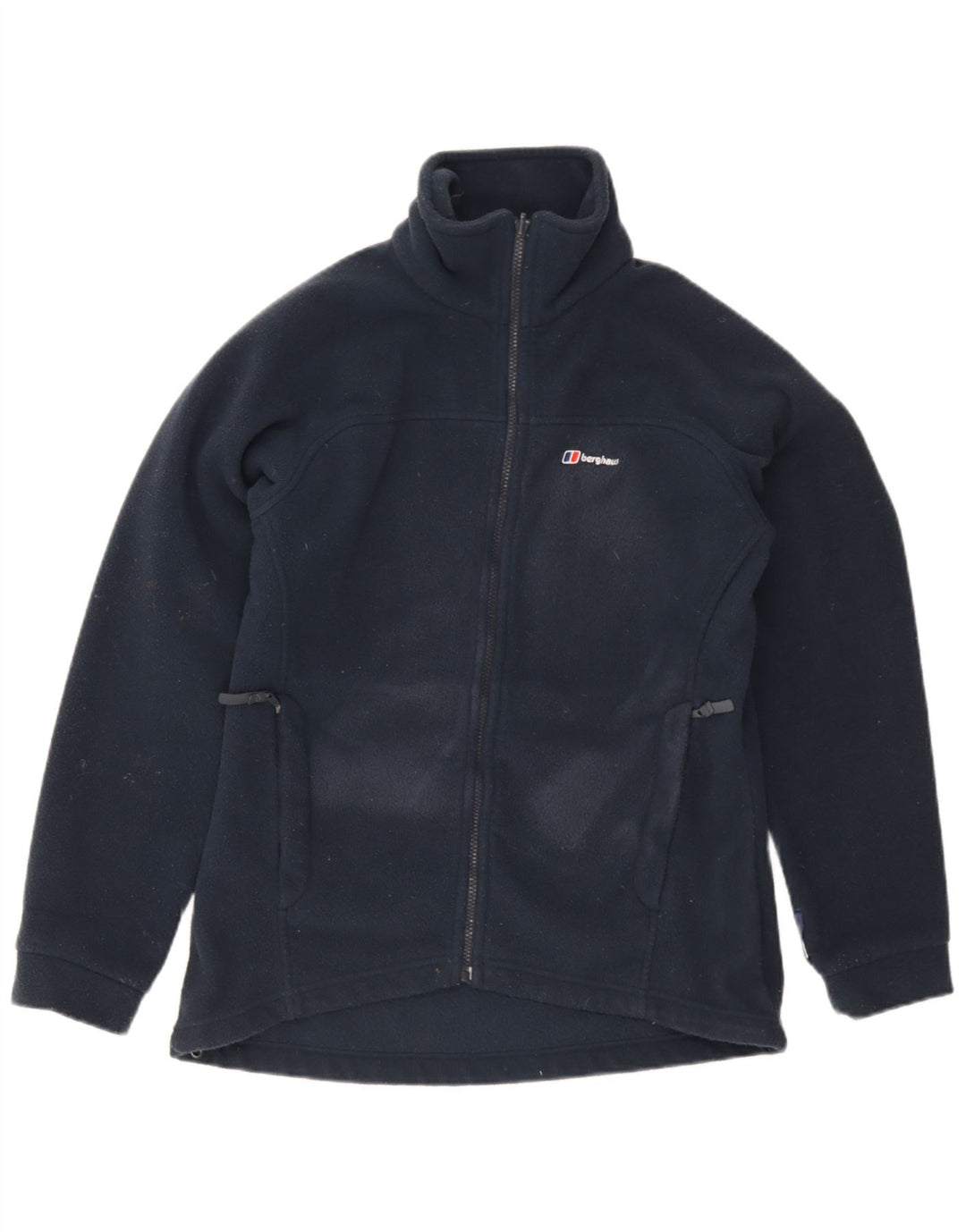 Berghaus Womens Fleece Jacket UK 14 Large Navy Blue Polyester