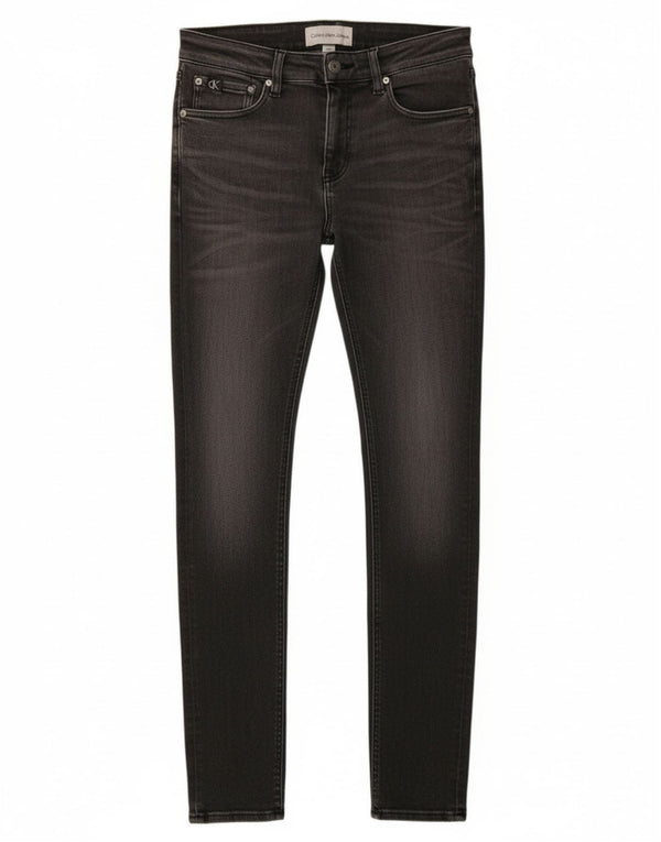 Calvin Klein Mens Super Skinny Jeans W30 L32 Grey Cotton