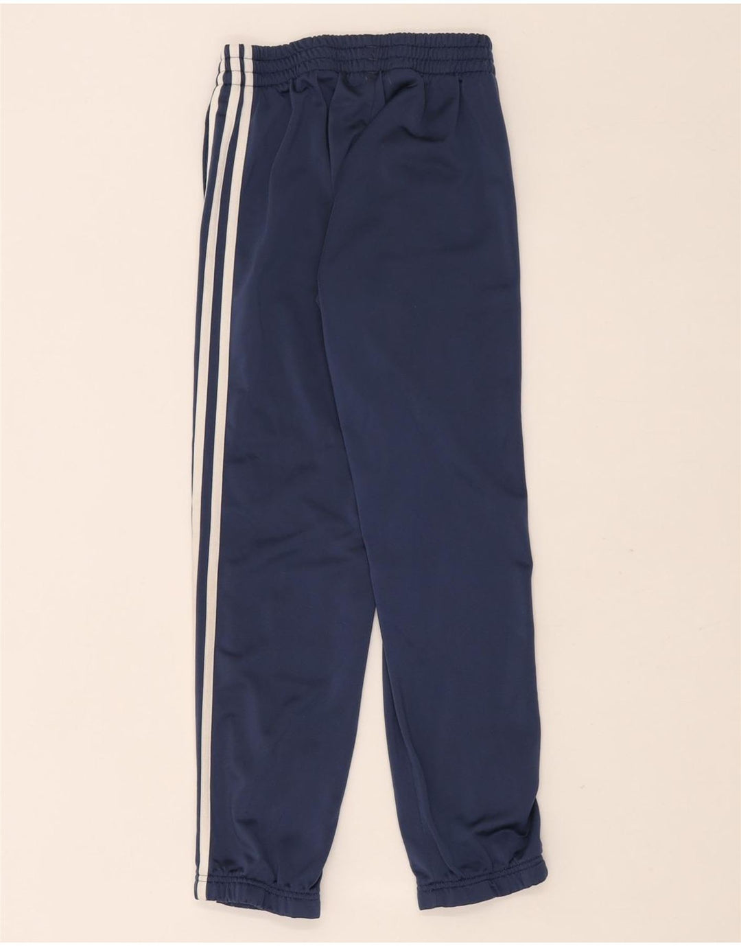 Adidas Boys Tracksuit Trousers Joggers 9-10 Years Navy Blue Polyester