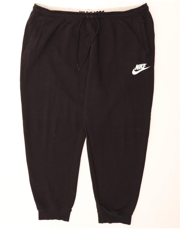 NIKE Mens Tracksuit Trousers Joggers 3XL  Black Cotton