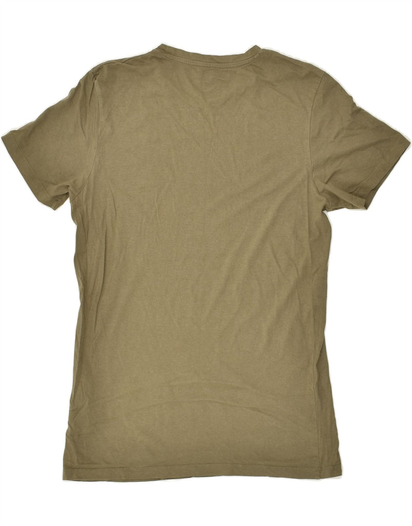 JACK & JONES Mens Graphic T-Shirt Top Medium Khaki Cotton | Vintage Jack & Jones | Thrift | Second-Hand Jack & Jones | Used Clothing | Messina Hembry 