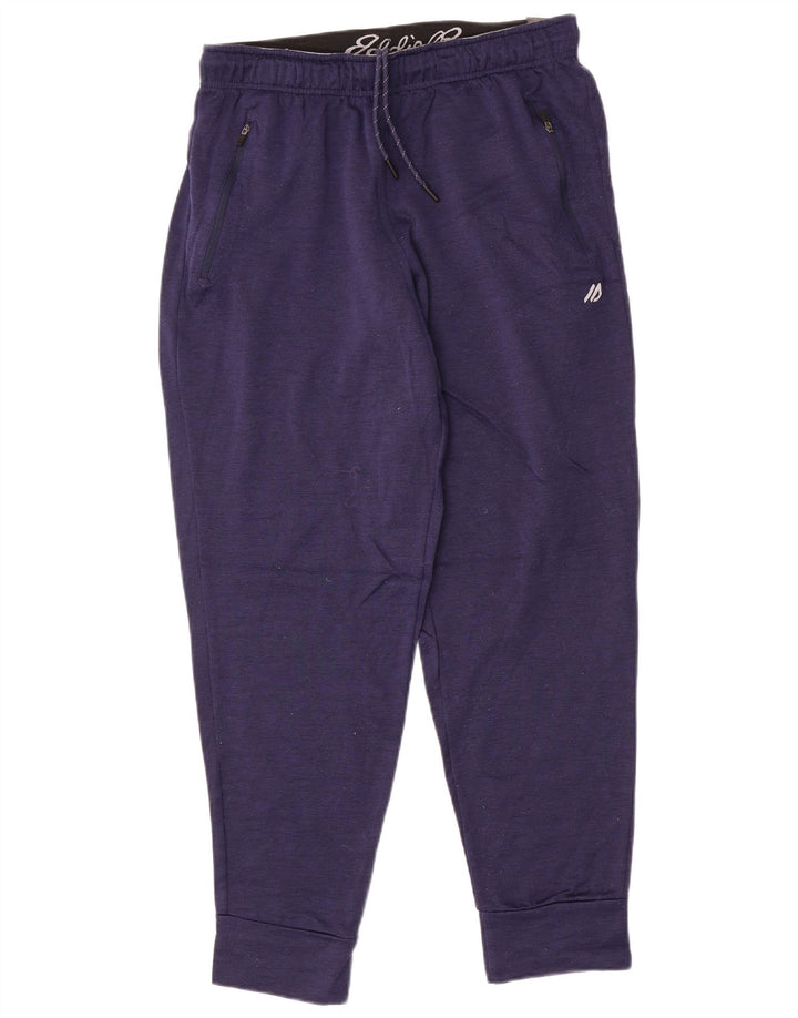 Eddie Bauer Mens Tracksuit Trousers Joggers Medium Navy Blue Polyester