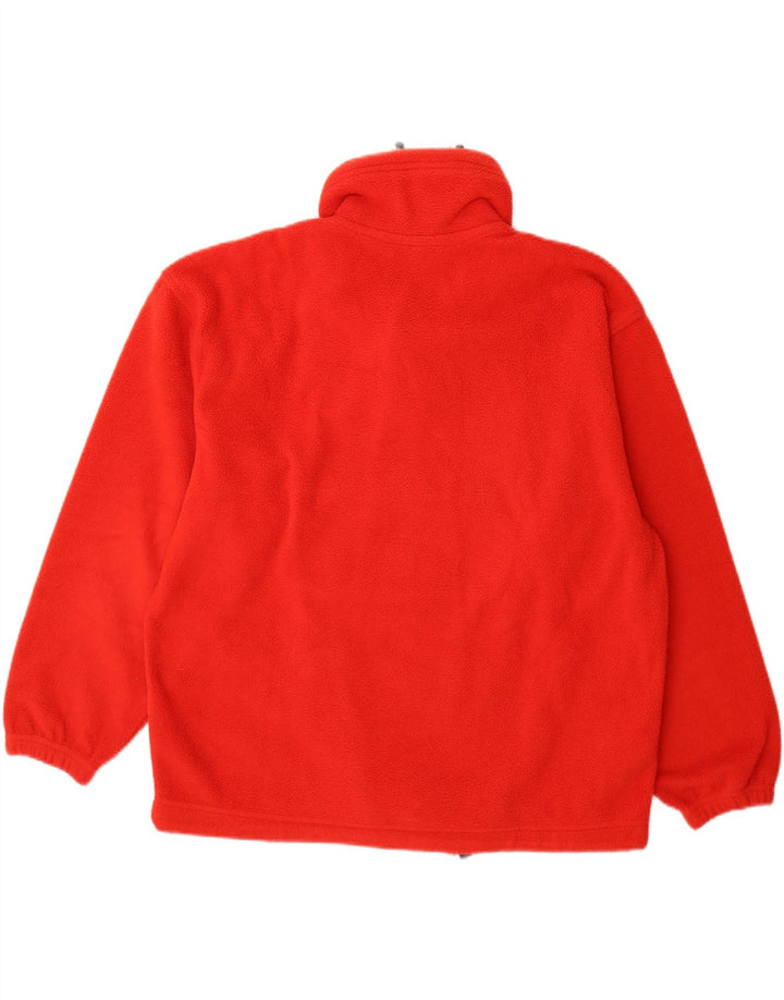 KAPPA Mens Button Neck Fleece Jumper Medium Red