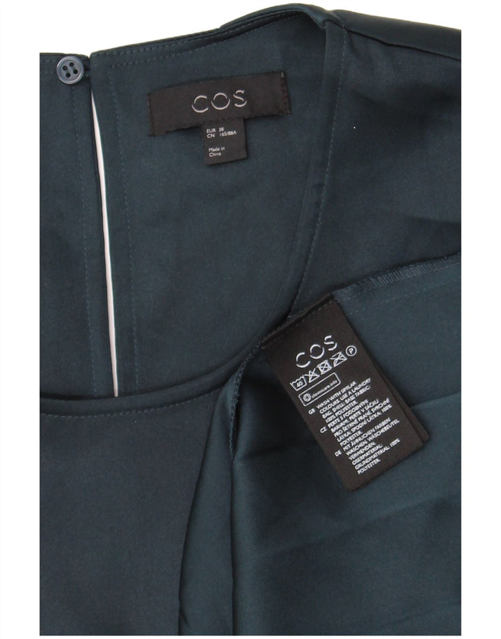 Cos Womens Sleeveless Bubble Dress EU 38 Medium Green Polyester