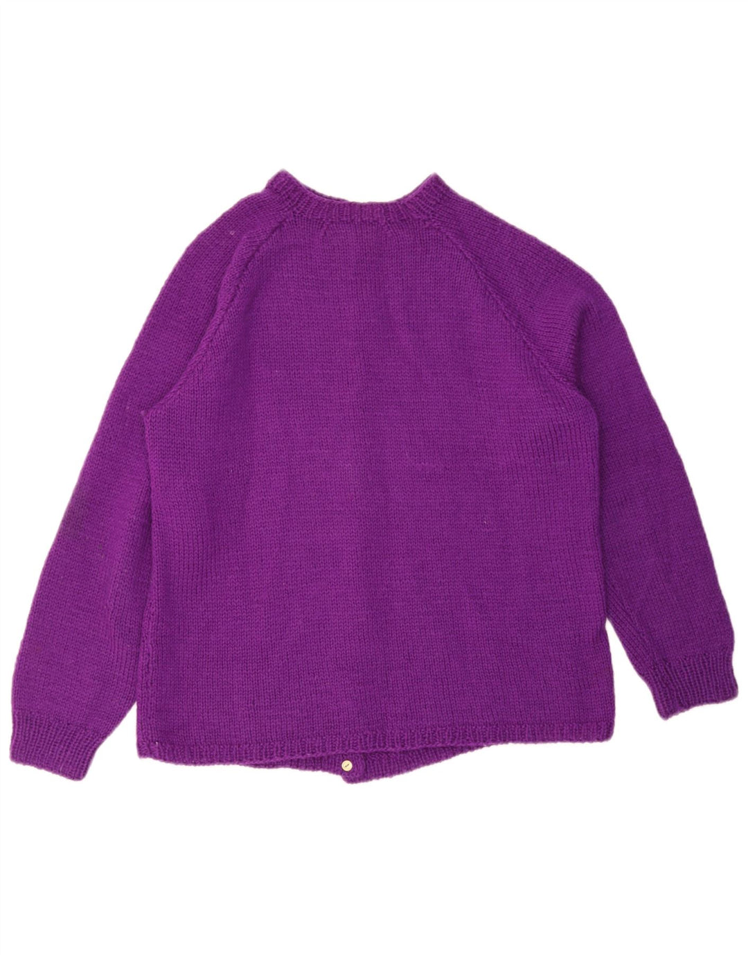 Vintage Womens Cardigan Sweater UK 14 Medium Purple