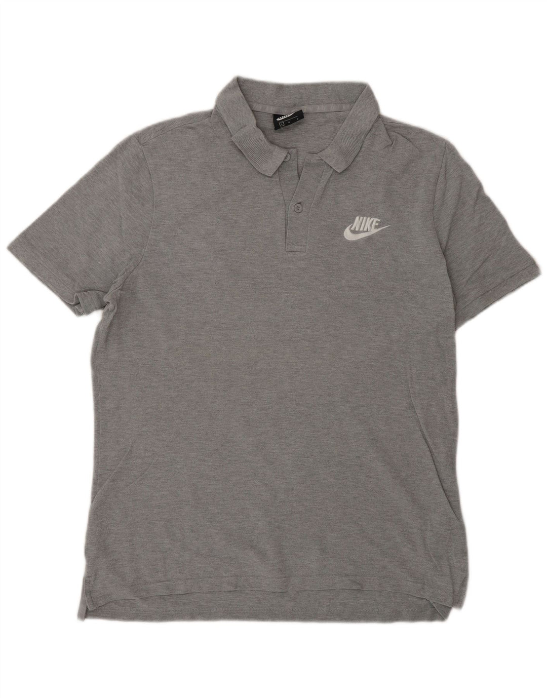 Nike Mens Polo Shirt Large Grey Flecked Cotton