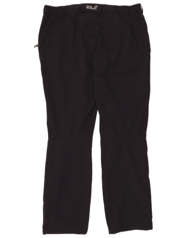 Jack Wolfskin Mens Cargo Trousers UK 48 2XL W40 L34 Black Polyamide