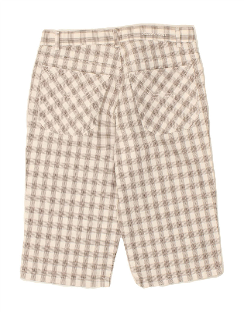 JECKERSON Womens Bermuda Shorts W29 Medium  Grey Check Cotton Vintage Jeckerson and Second-Hand Jeckerson from Messina Hembry 