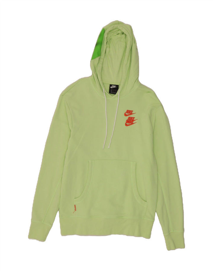 NIKE Mens Graphic Hoodie Jumper Small Green Cotton Vintage Nike and Second-Hand Nike from Messina Hembry 