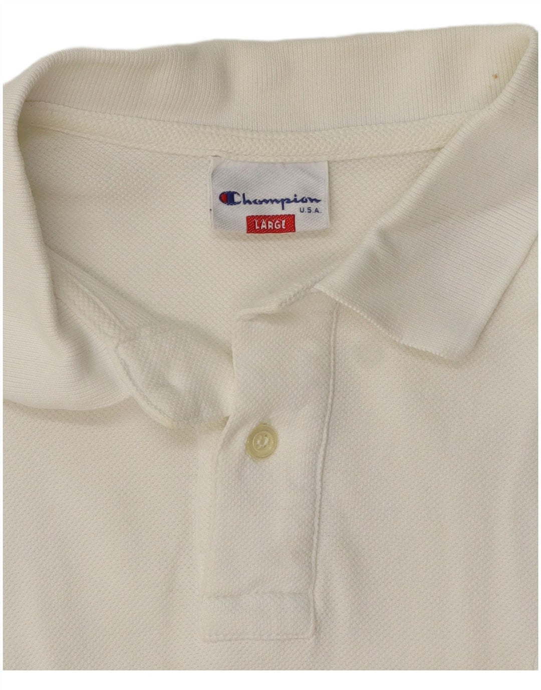 Champion Womens Polo Shirt UK 14 Large White
