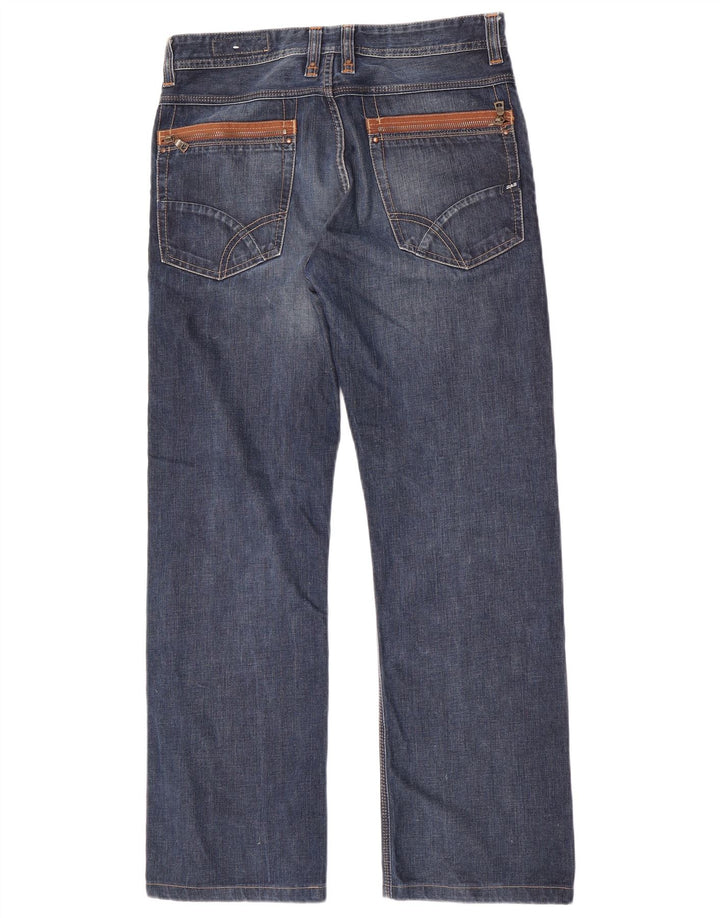 Gas Mens Straight Jeans W32 L31 Blue Cotton