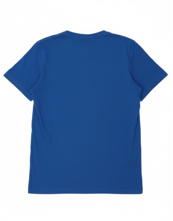 Puma Boys Graphic T-Shirt Top 15-16 Years Blue Cotton