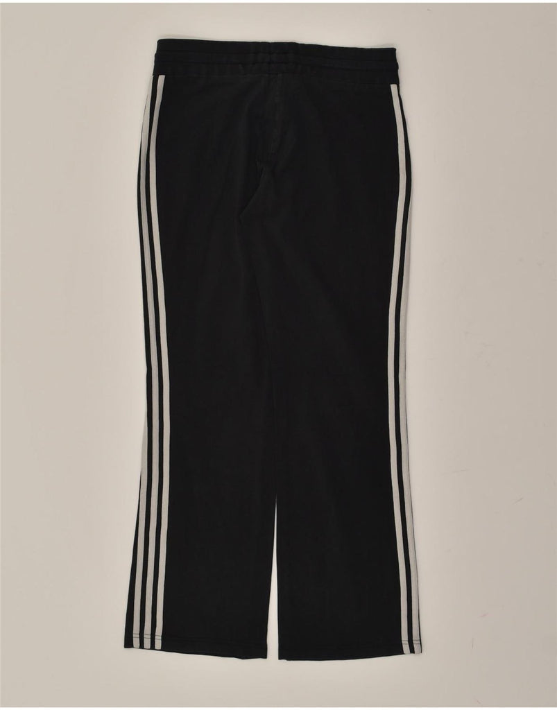 ADIDAS Womens Tracksuit Trousers UK 12 Medium  Black Cotton | Vintage Adidas | Thrift | Second-Hand Adidas | Used Clothing | Messina Hembry 