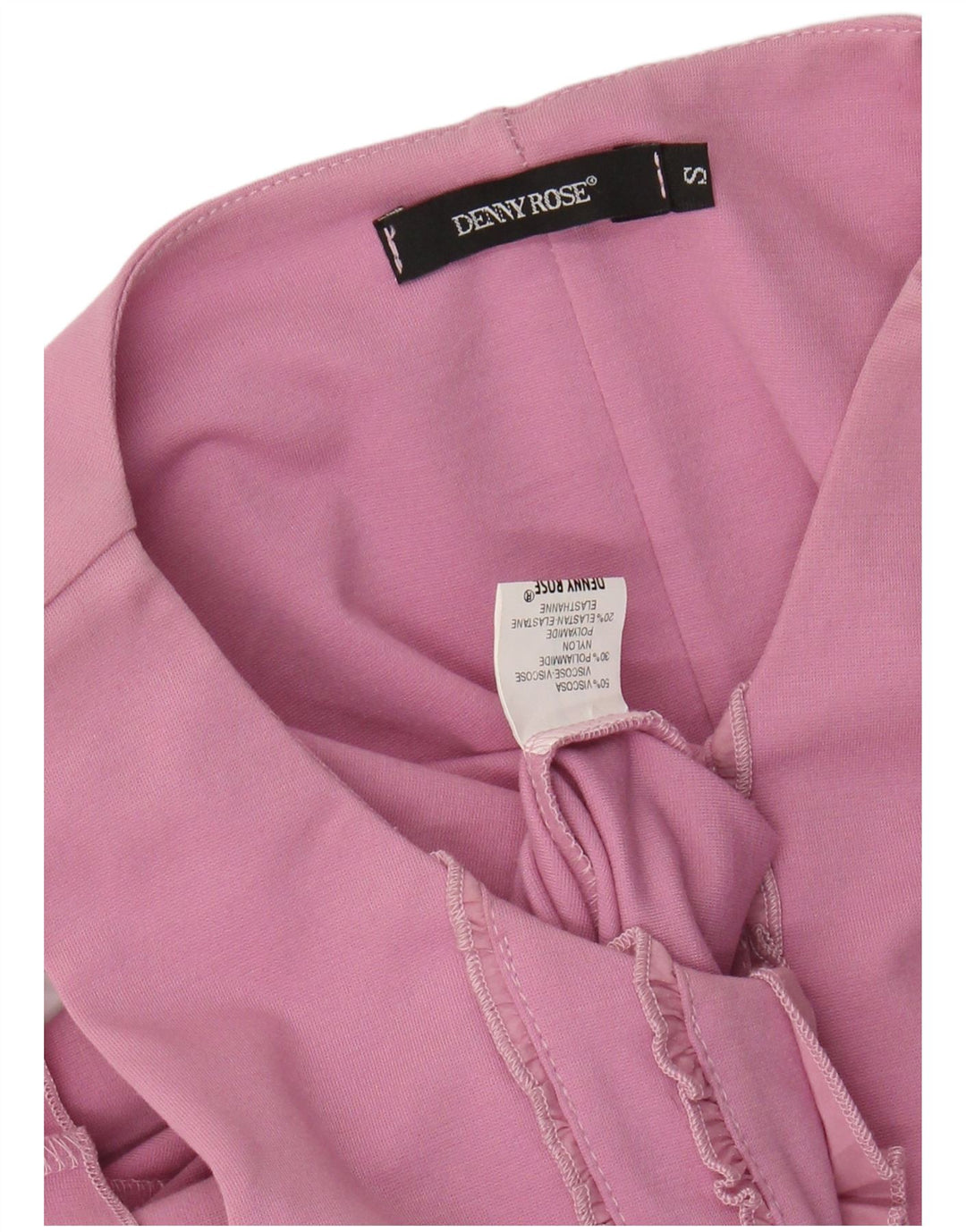 DENNY ROSE Womens Sleeveless Basic Dress UK 8 Small Pink Viscose