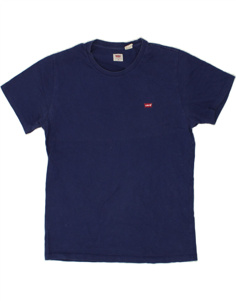 LEVI'S Mens T-Shirt Top Medium Navy Blue Cotton Vintage Levi's and Second-Hand Levi's from Messina Hembry 