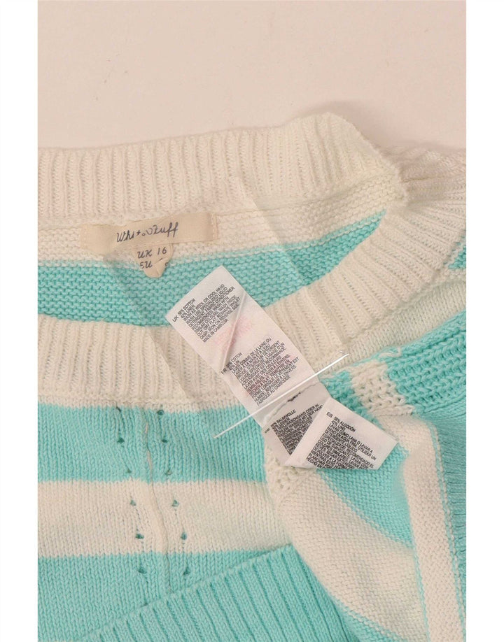 White Stuff Womens Boat Neck Jumper Sweater UK 16 Large Multicoloured