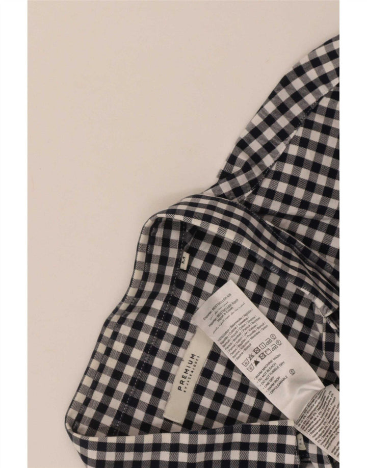 Jack & Jones Mens Shirt Medium Navy Blue Gingham Cotton