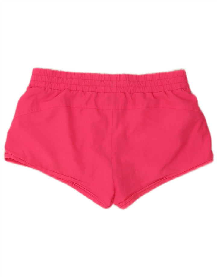 Puma Womens Sport Shorts UK 10 Small Pink Polyester