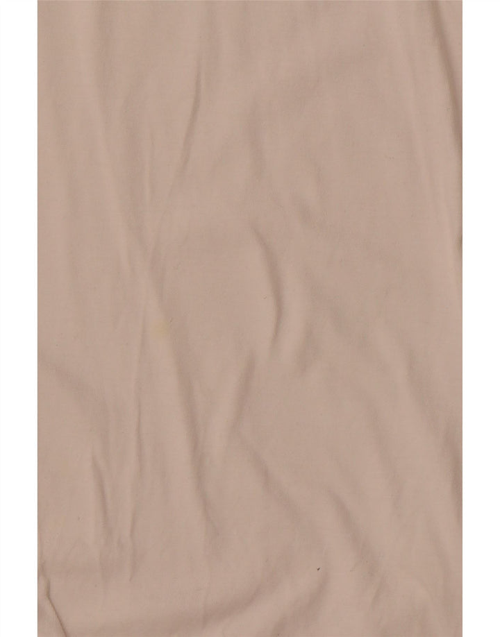 SHAMP Mens Graphic Polo Shirt EU 48 Medium White Geometric Cotton