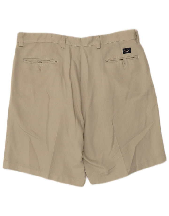 Dockers Mens Pegged Chino Shorts W36 Large Beige Polyester