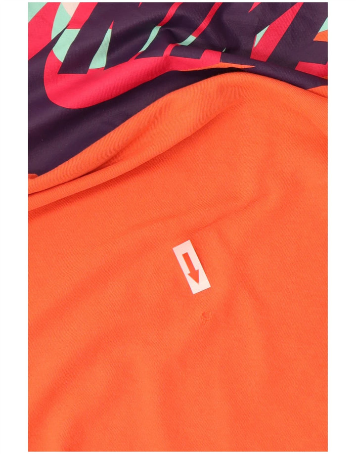 Nike Mens Graphic T-Shirt Top Large Orange Cotton