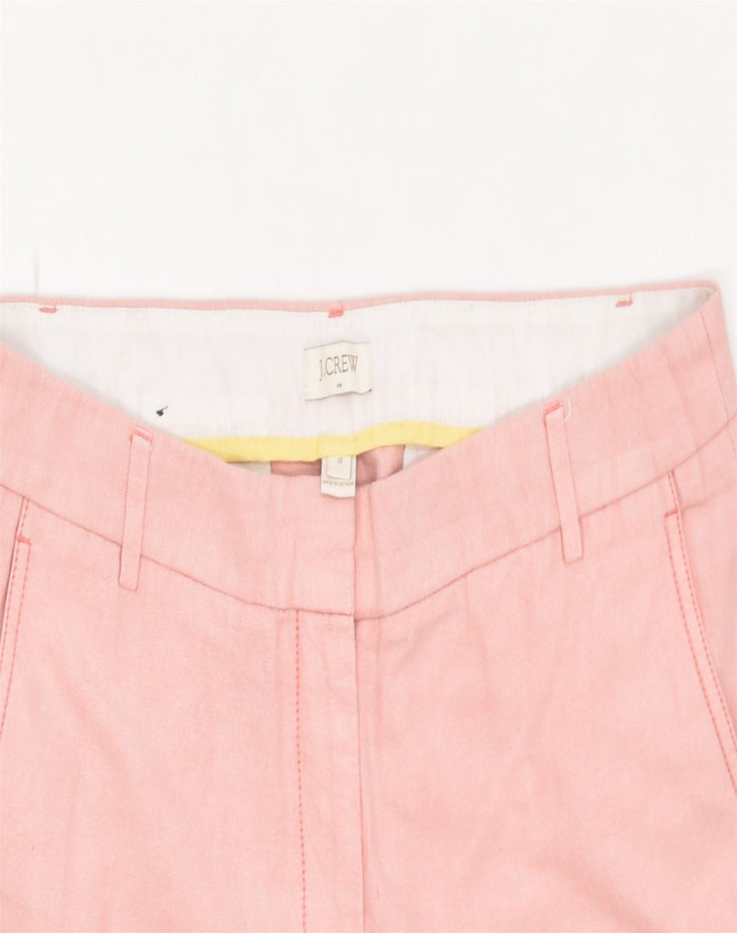 J. CREW Womens Capri Trousers US 12 Large W36  L26 Pink Cotton | Vintage | Thrift | Second-Hand | Used Clothing | Messina Hembry 