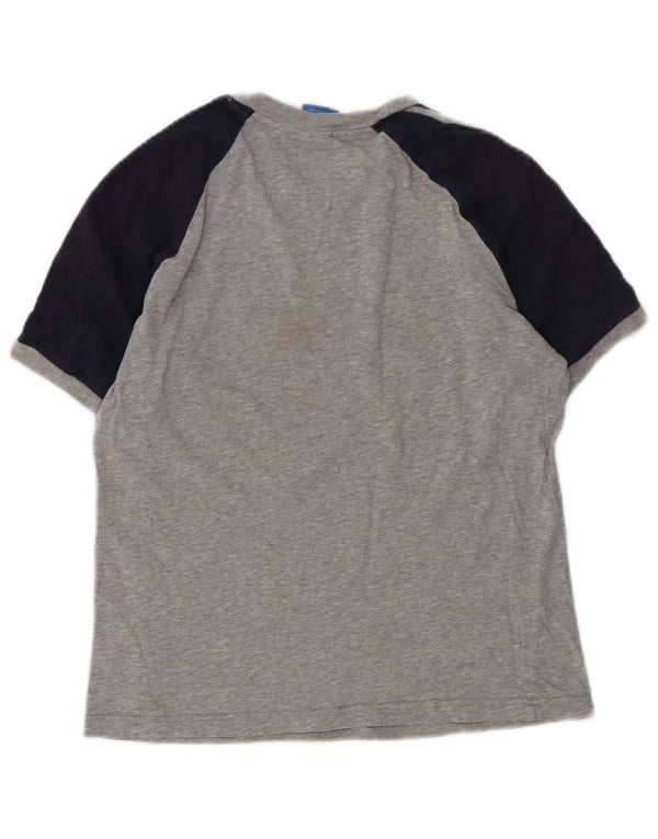 Adidas Womens Short Sleeve Regular Fit T-Shirt Top Small Grey Colourblock