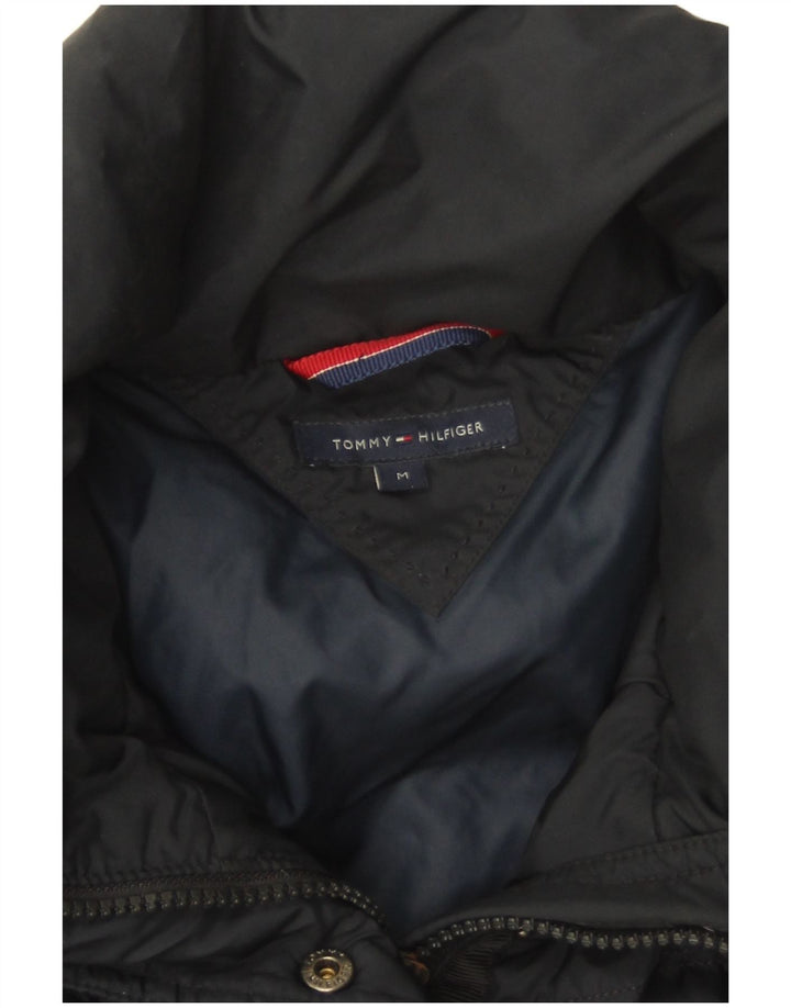 Tommy Hilfiger Womens Padded Coat UK 14 Medium Navy Blue Polyester