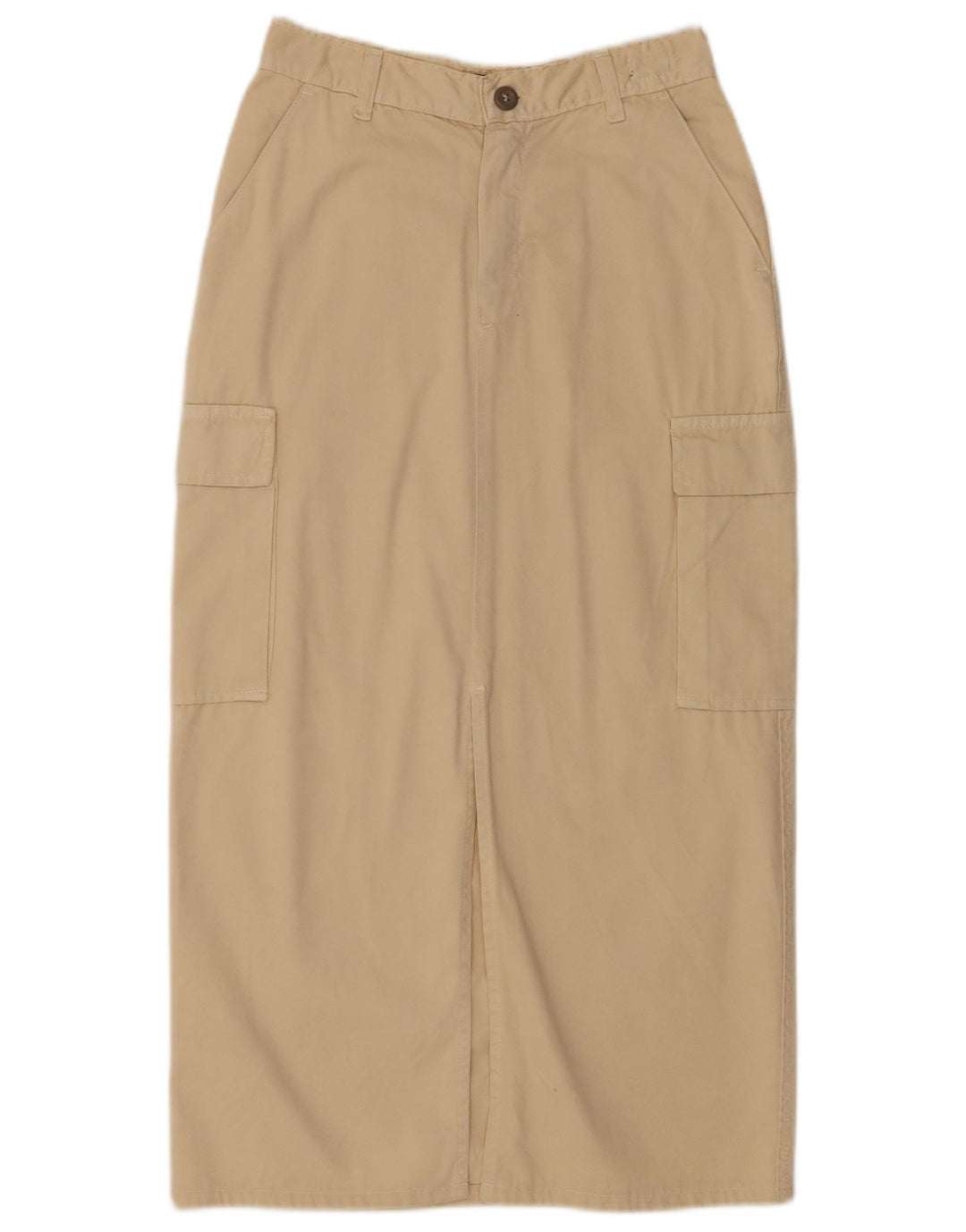 Roy Rogers Womens Maxi Cargo Skirt W28 Medium  Beige Cotton