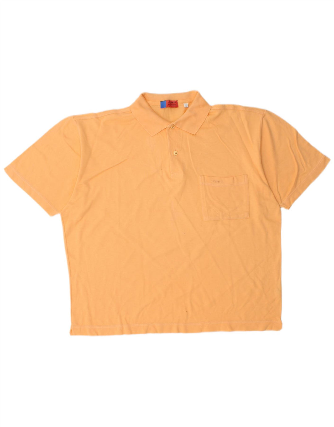 Ungaro Mens Polo Shirt Large Orange Cotton
