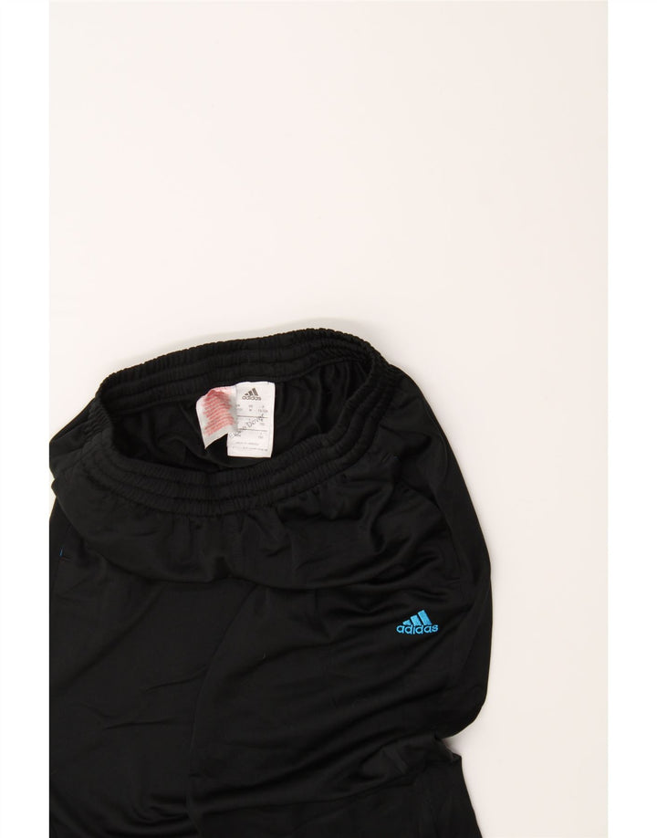 ADIDAS Boys Tracksuit Trousers Joggers 11-12 Years  Black Polyester Vintage Adidas and Second-Hand Adidas from Messina Hembry 