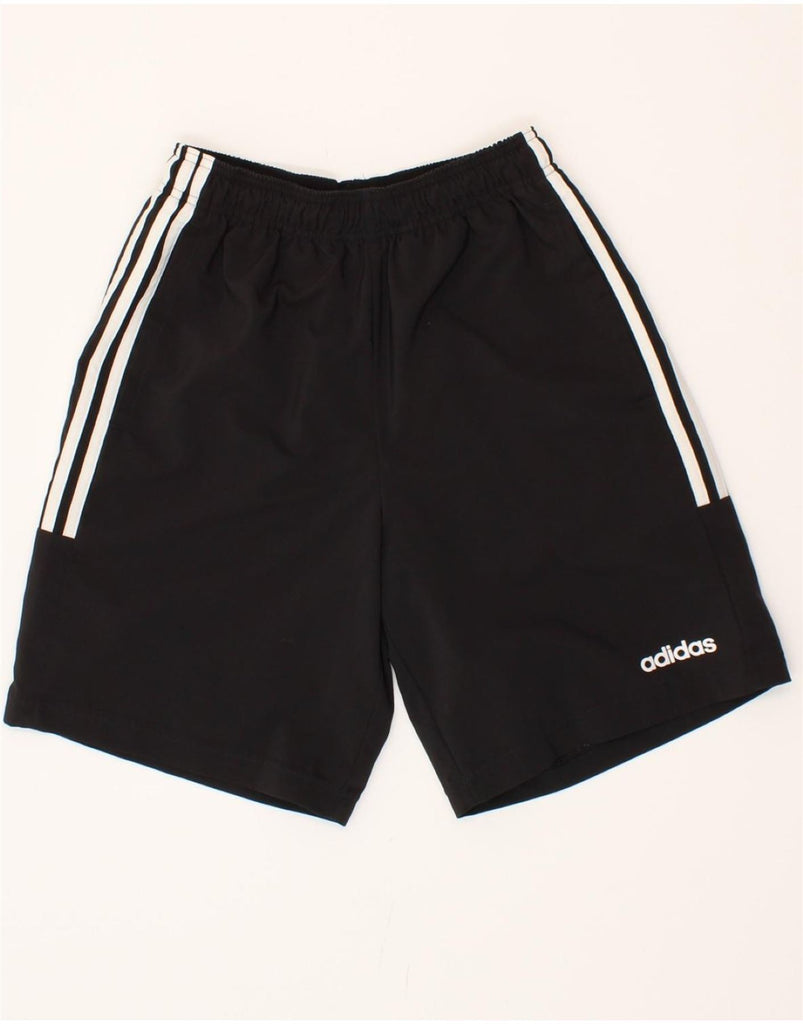 ADIDAS Mens Sport Shorts Small Black Polyester Vintage Adidas and Second-Hand Adidas from Messina Hembry 