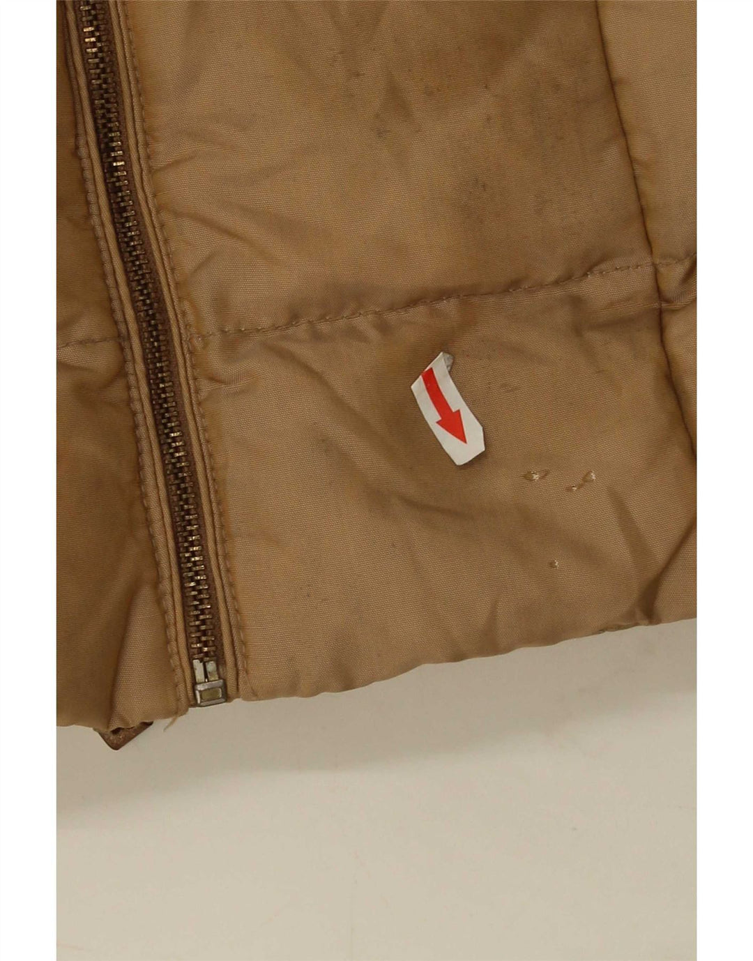 Zara Womens Padded Coat UK 10 Small Brown Nylon