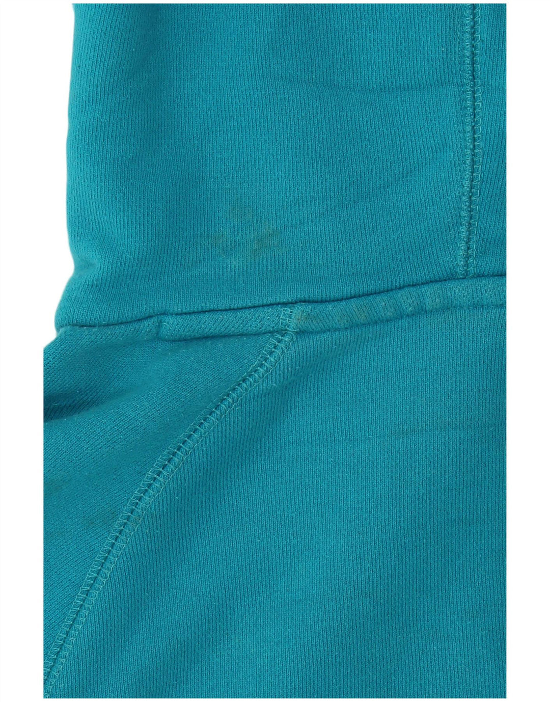 Nike Womens Hoodie Jumper UK 12 Medium Blue Cotton