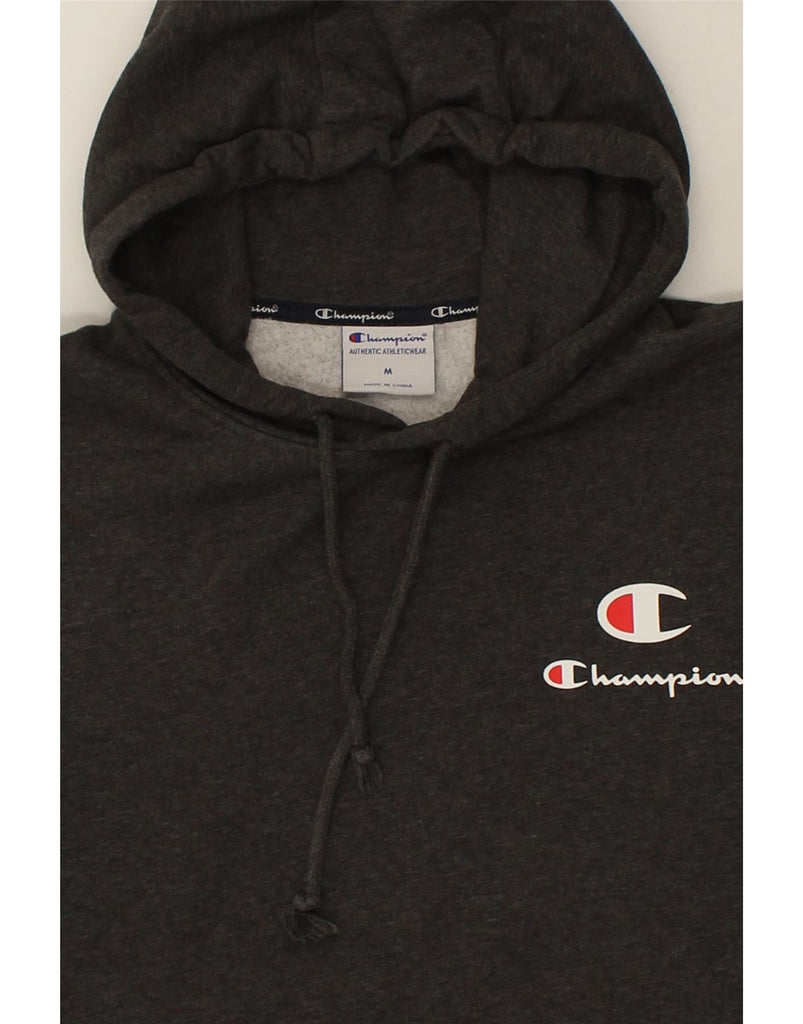 CHAMPION Mens Hoodie Jumper Medium Grey Colourblock Cotton | Vintage Champion | Thrift | Second-Hand Champion | Used Clothing | Messina Hembry 