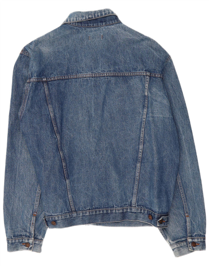 Vintage Mens Denim Jacket UK 44 2XL Blue Cotton