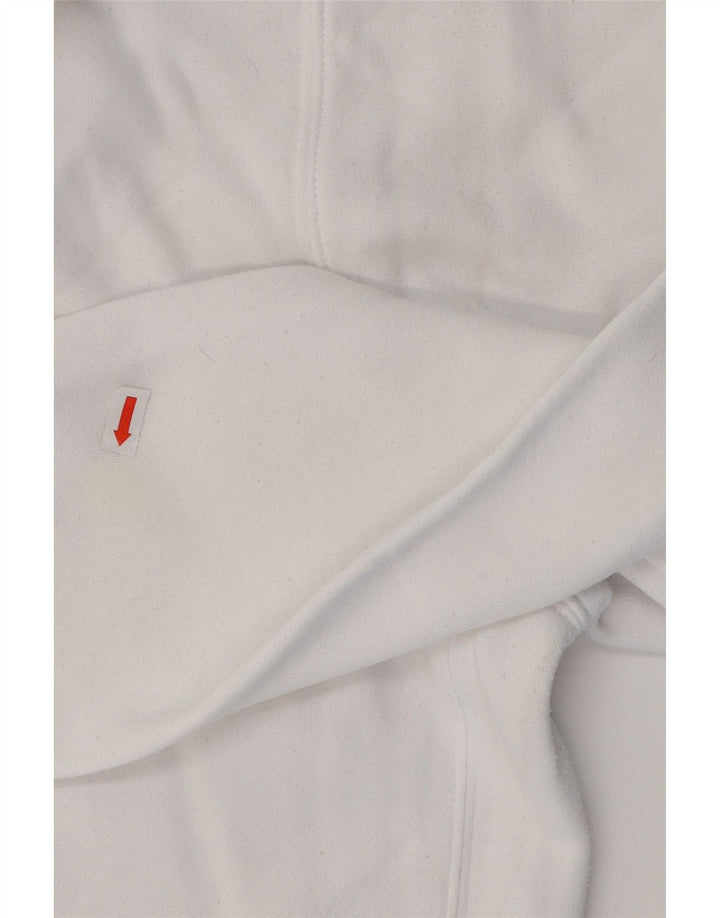 NIKE Mens Hoodie Jumper XL White Cotton
